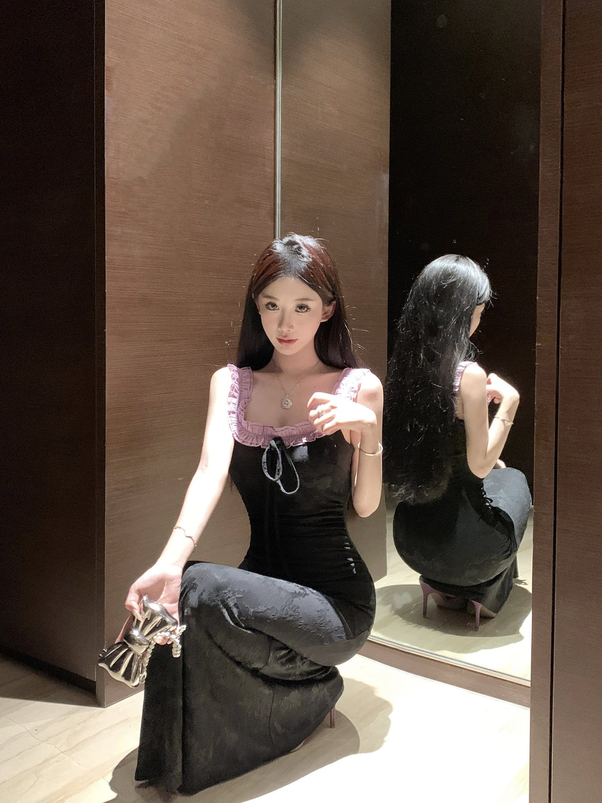 【dress】フリルデートワンピース　M25167