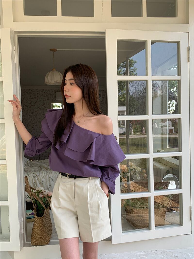 【tops】フリルブラウスG20469