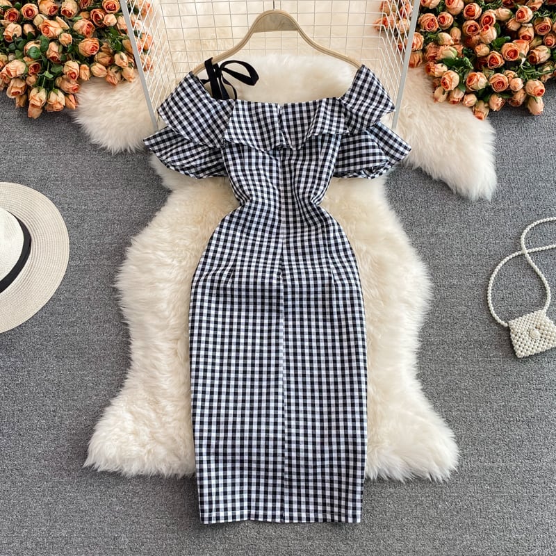 【dress】オフショルダーワンピース G20730