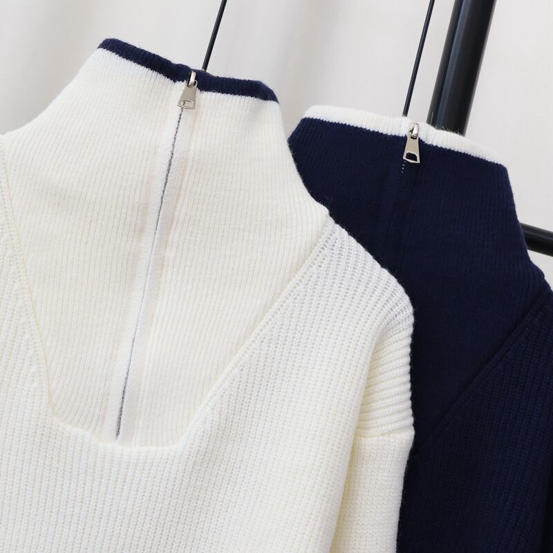 【tops】ファスナーニットセーター　M27887