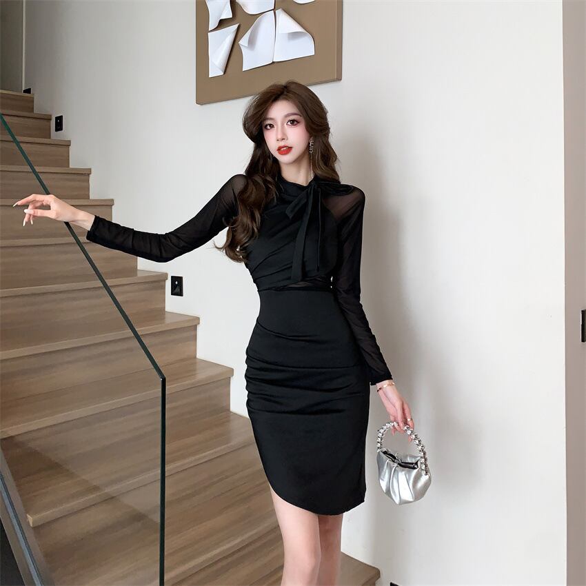 【dress】チュールドッキングワンピース　M28129
