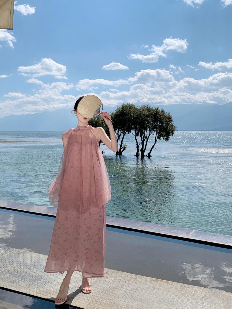 【dress】偽二つ切り替えワンピース G20441