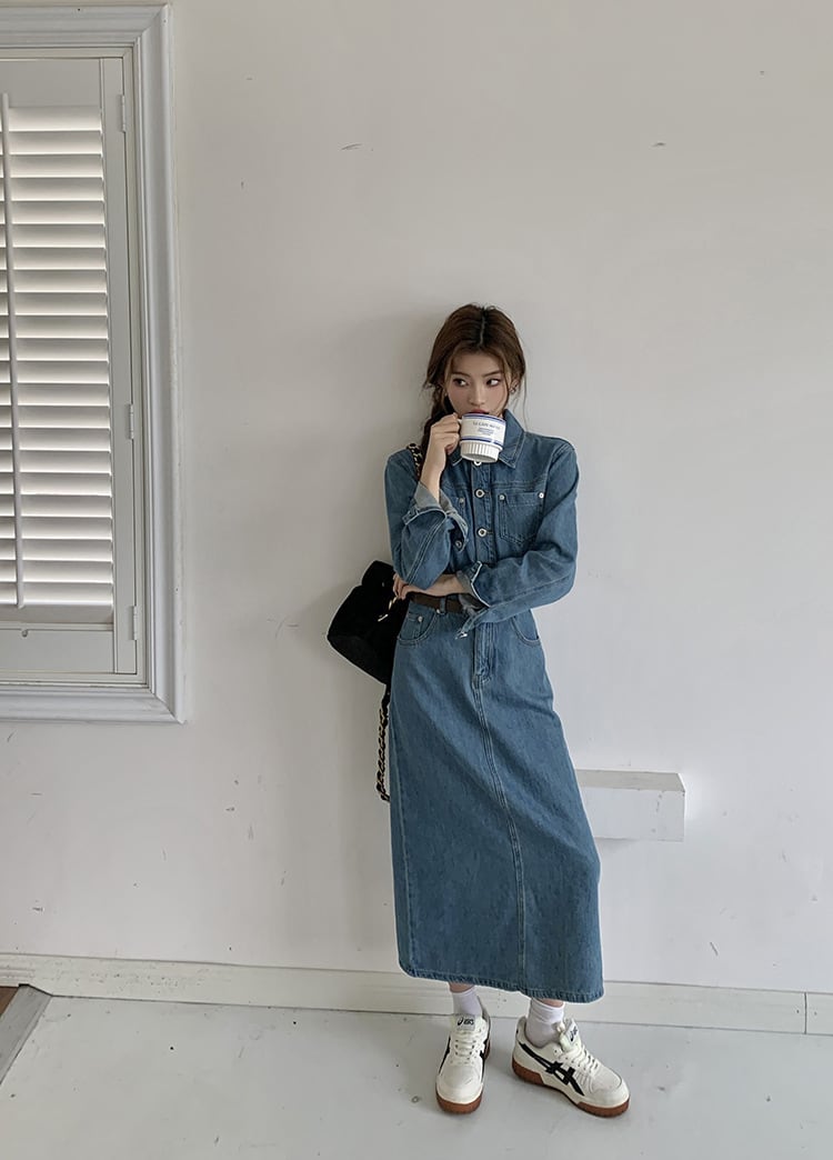 【dress】デニムワンピース　M25503