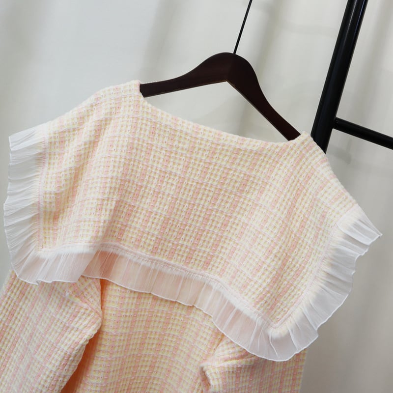 【tops】ドールカラーニットセーター　M25439