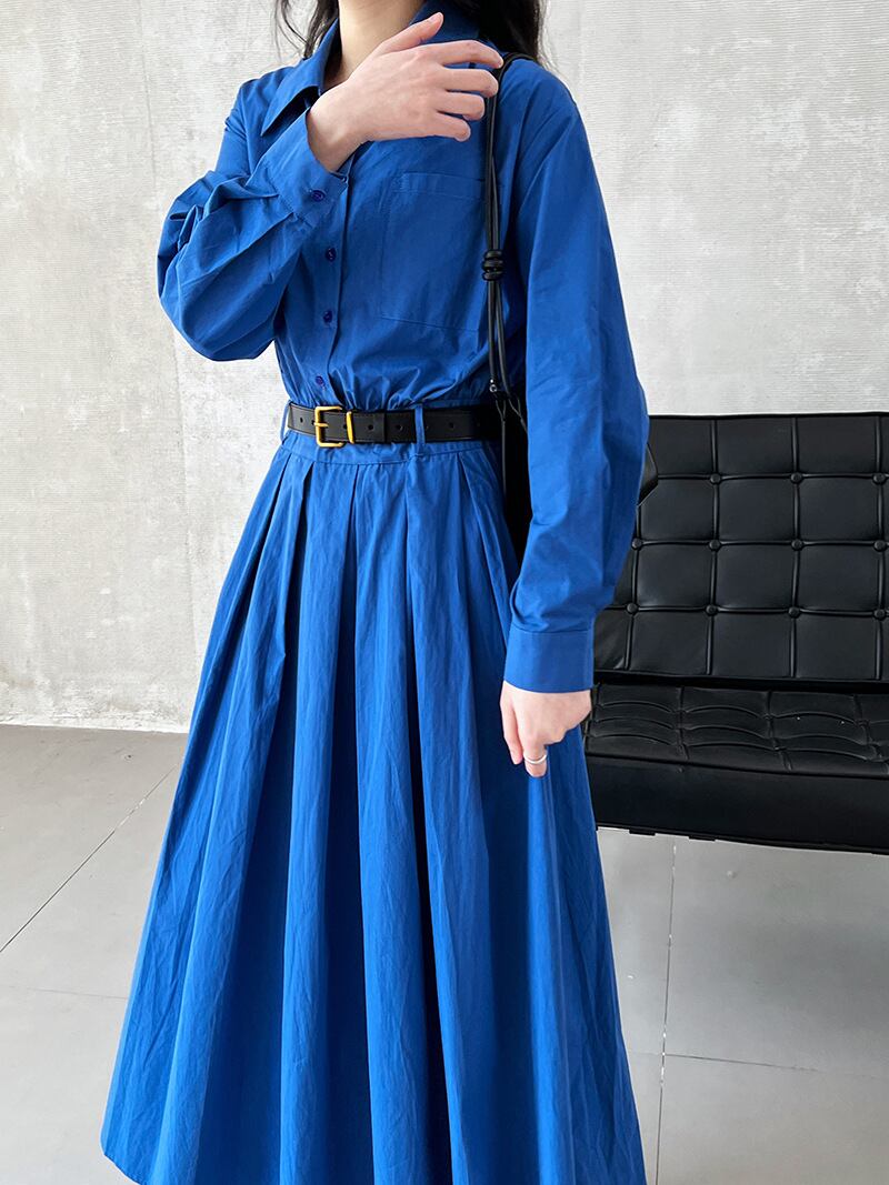 【dress】ポロネックシャツワンピースワンピース　N2966