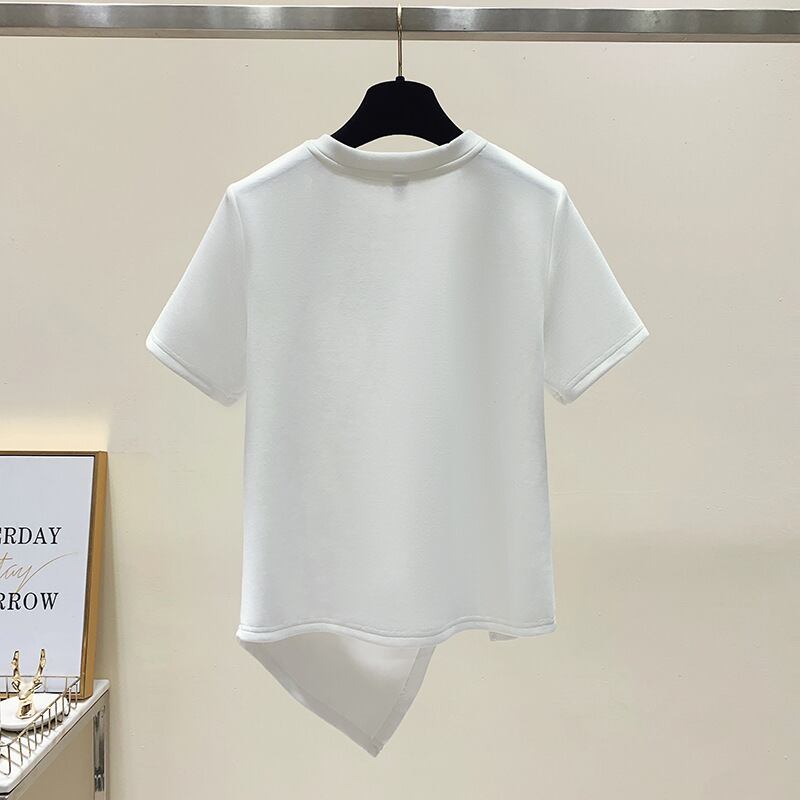 【tops】半袖英字柄ＴシャツF7456