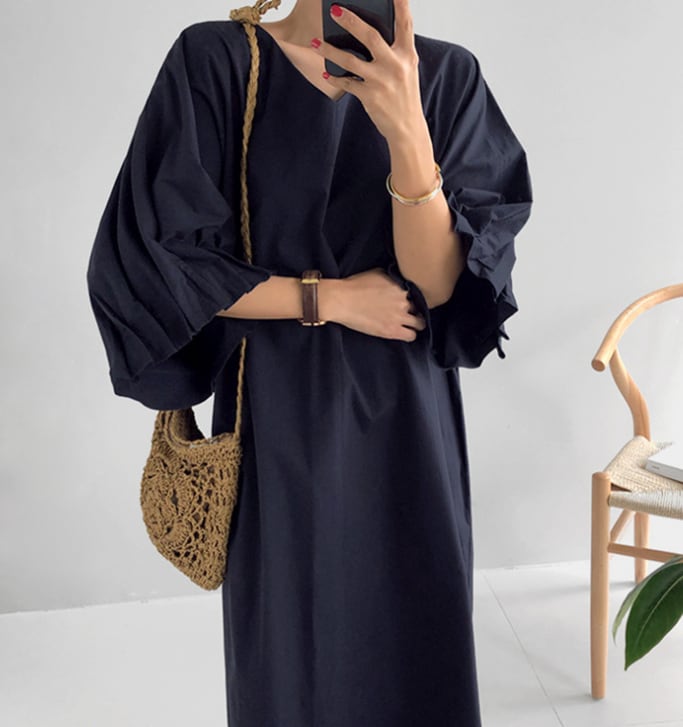 【dress】無地ワンピース　M24017