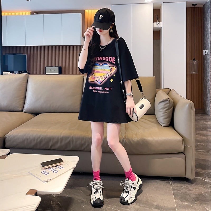 【tops】リボン付きTシャツ　M24349