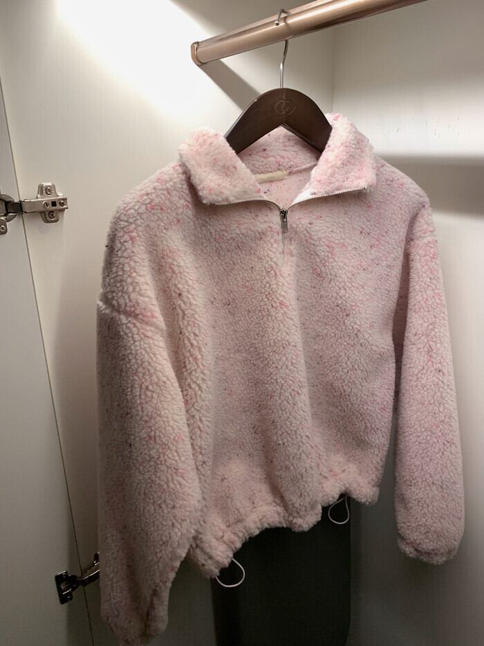 【tops】ファスナーラムズウールプルオーバー　M29025