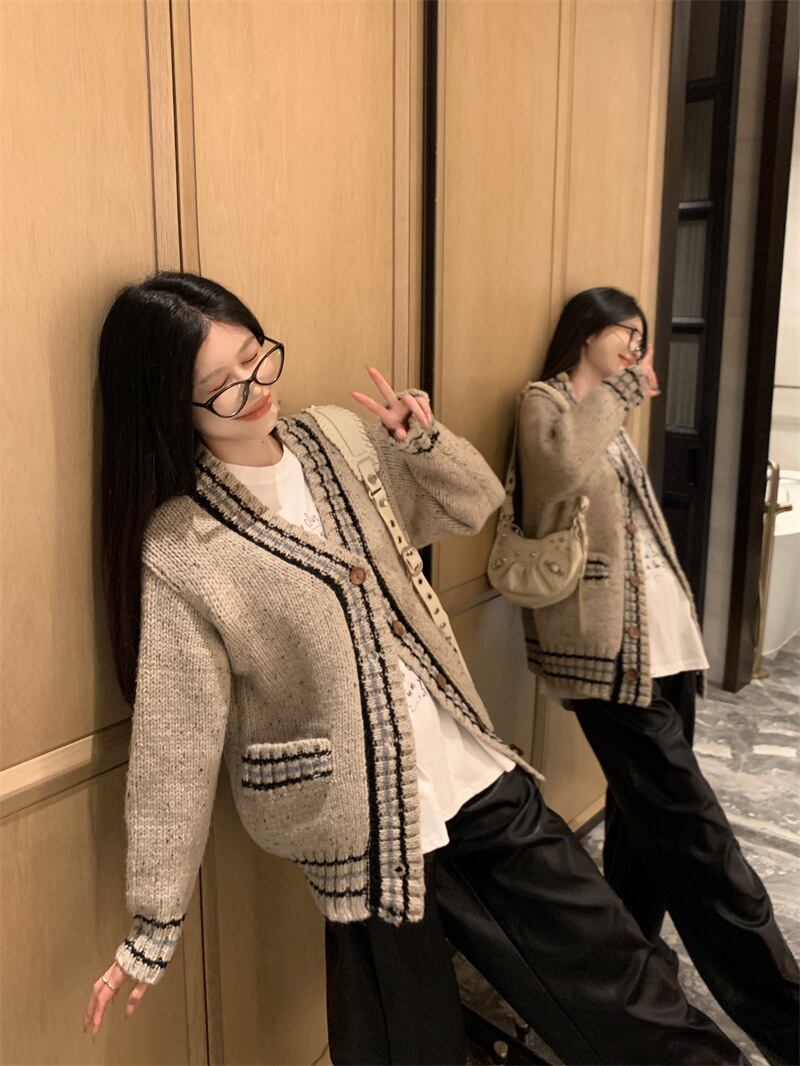 【outer】ニットカーデ　M28122