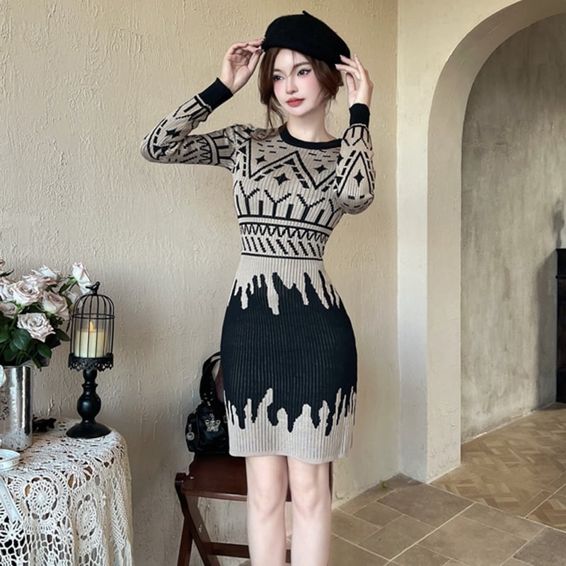 【dress】ニットワンピース　M27816