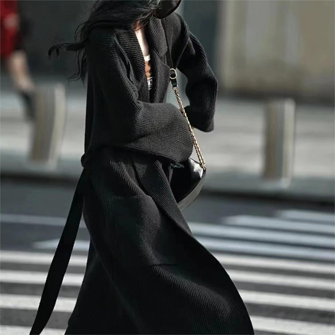 【outer】ロング丈ニットカーデ　M27264