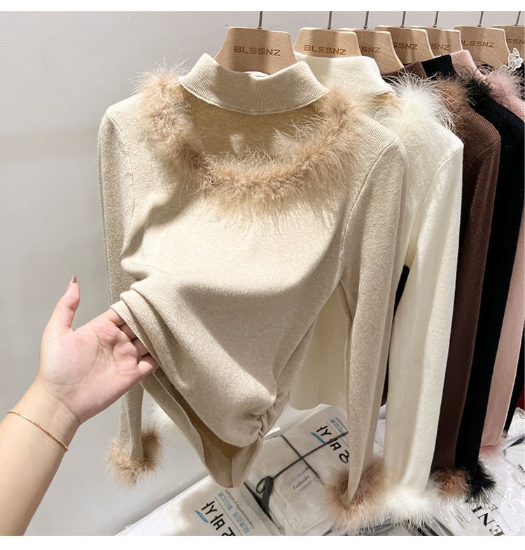【tops】ファーニットトップス　M27760