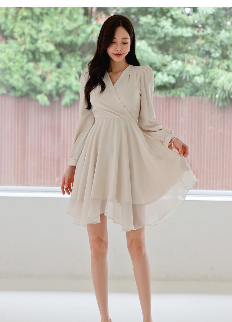 【dress】Ｖネックデートワンピース　M18772