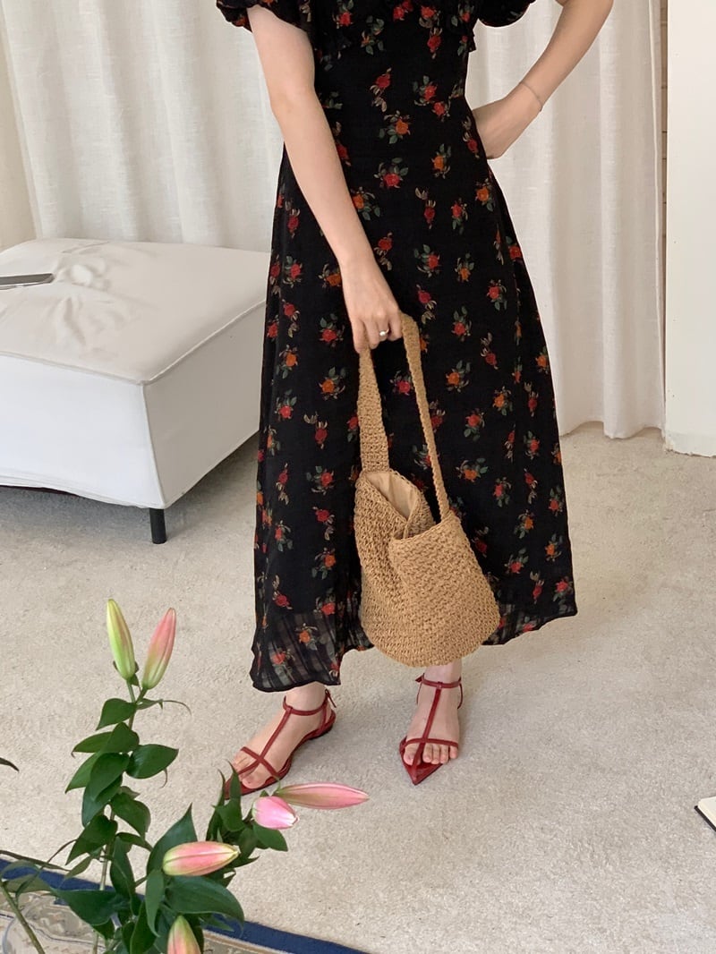 【dress】花柄ワンピース　M24465