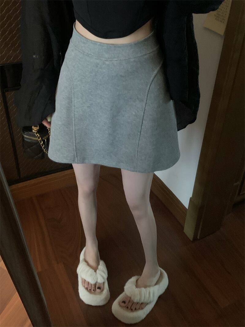 【bottoms】INS風AラインスカートG20183