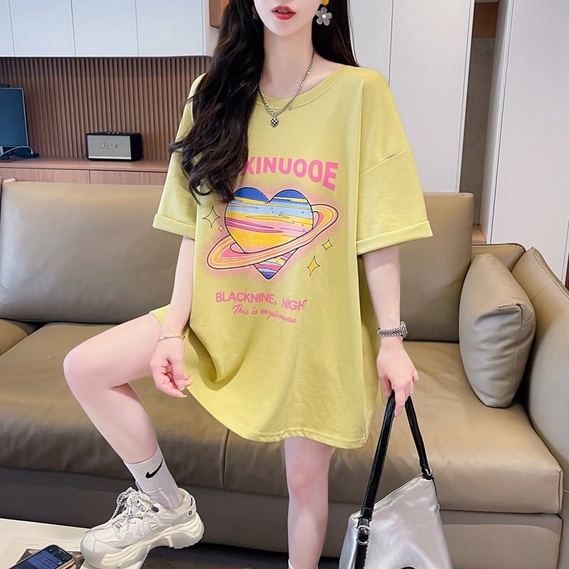 【tops】リボン付きTシャツ　M24349