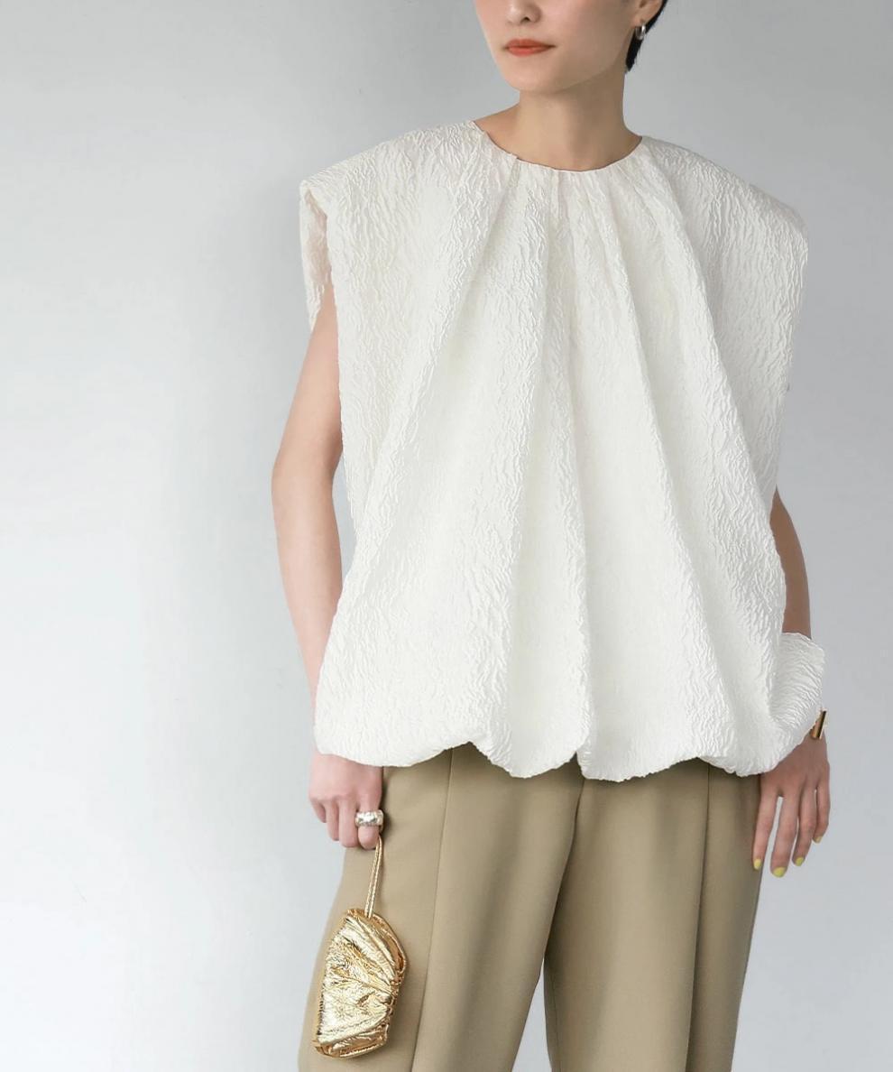 【tops】ジャカードトップス　M24075