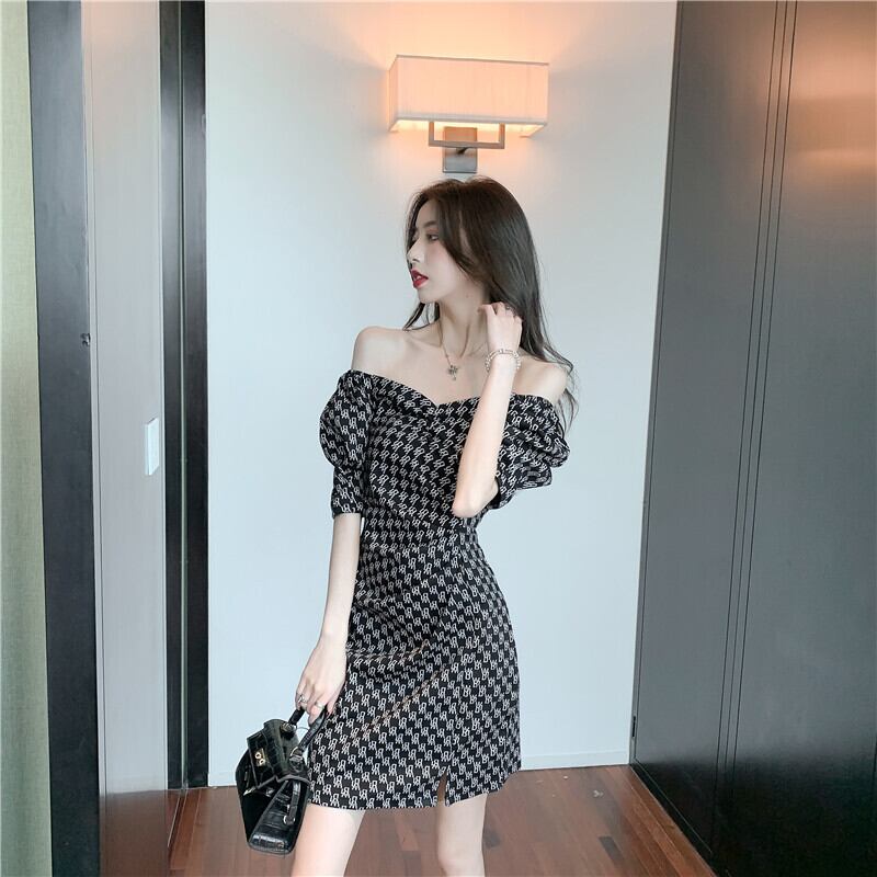 【dress】高級感  気質満点ファッションプリントデザイン着痩せ ワンピース G1309