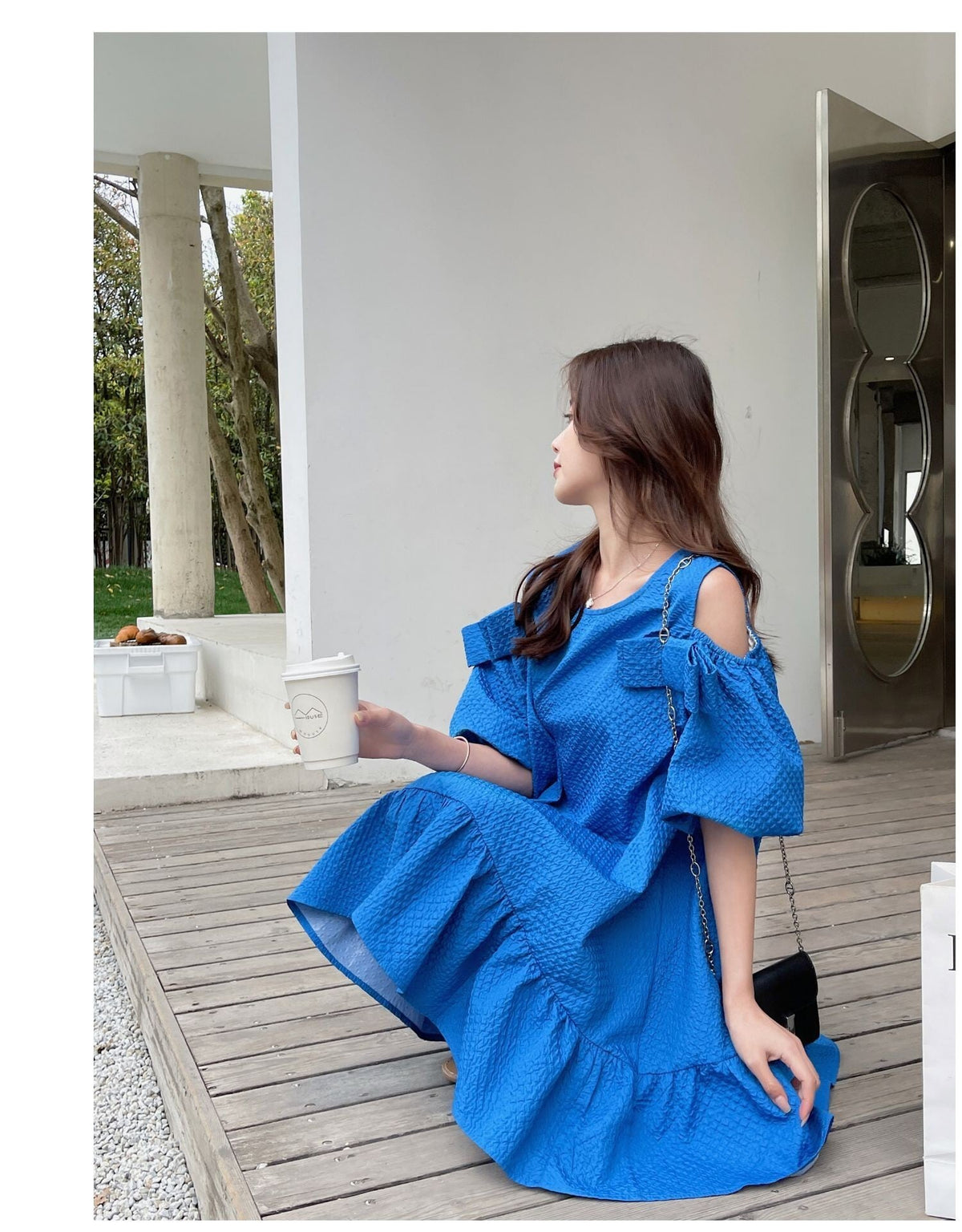 【dress】オフショルダーワンピース　M24571