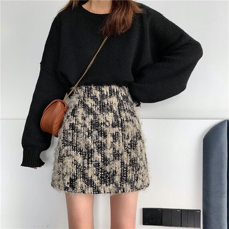 【bottoms】好感度UPファッションハイウエスト着痩せスカート