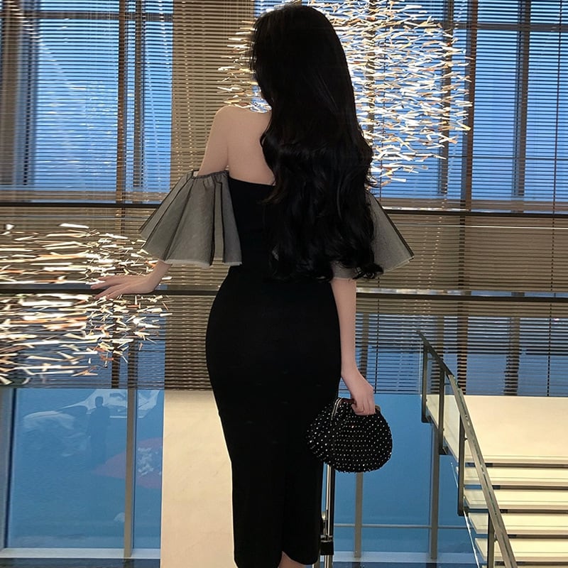 【dress】チュールデートワンピース　M25201