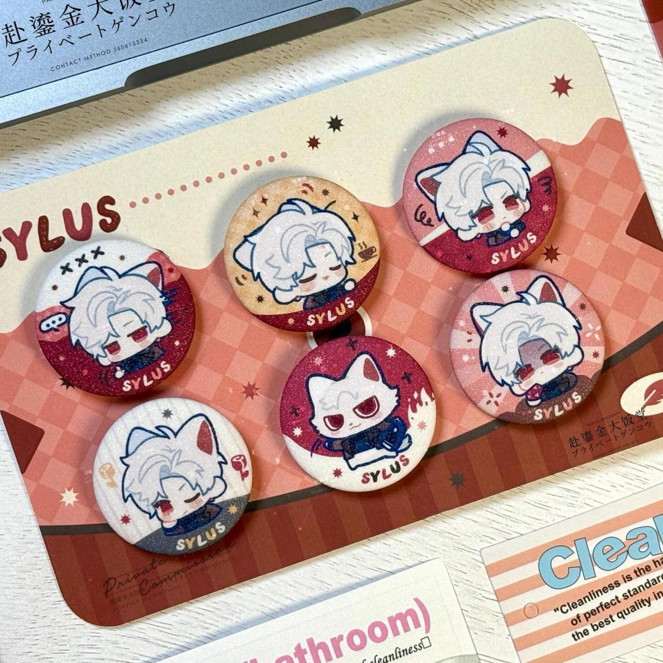 【GOODS】恋と深空 シンSYLUS 25mm 缶バッジ 6点セット Q2273