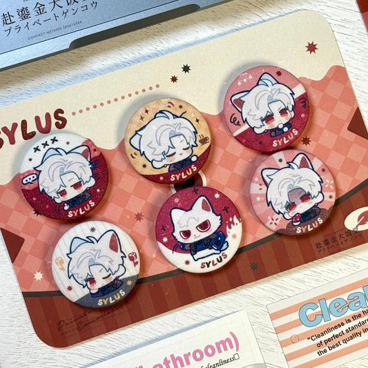 【GOODS】恋と深空 シンSYLUS 25mm 缶バッジ 6点セット Q2273