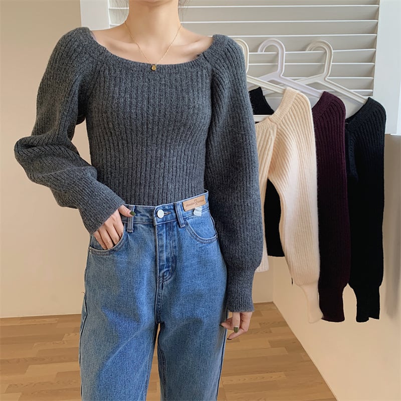 【tops】ニットトップス　M27328