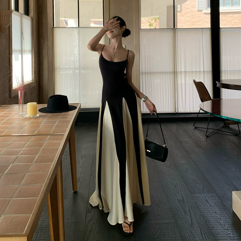 【dress】ロングキャミワンピース Q8394