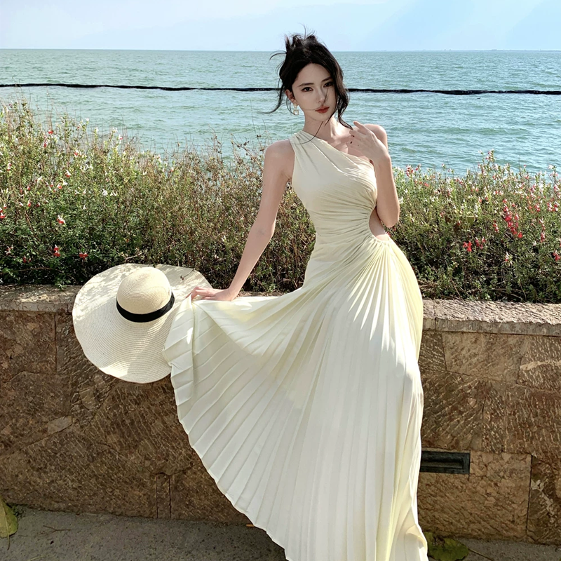 【dress】ウエストカットワンショルダーワンピース　M30508