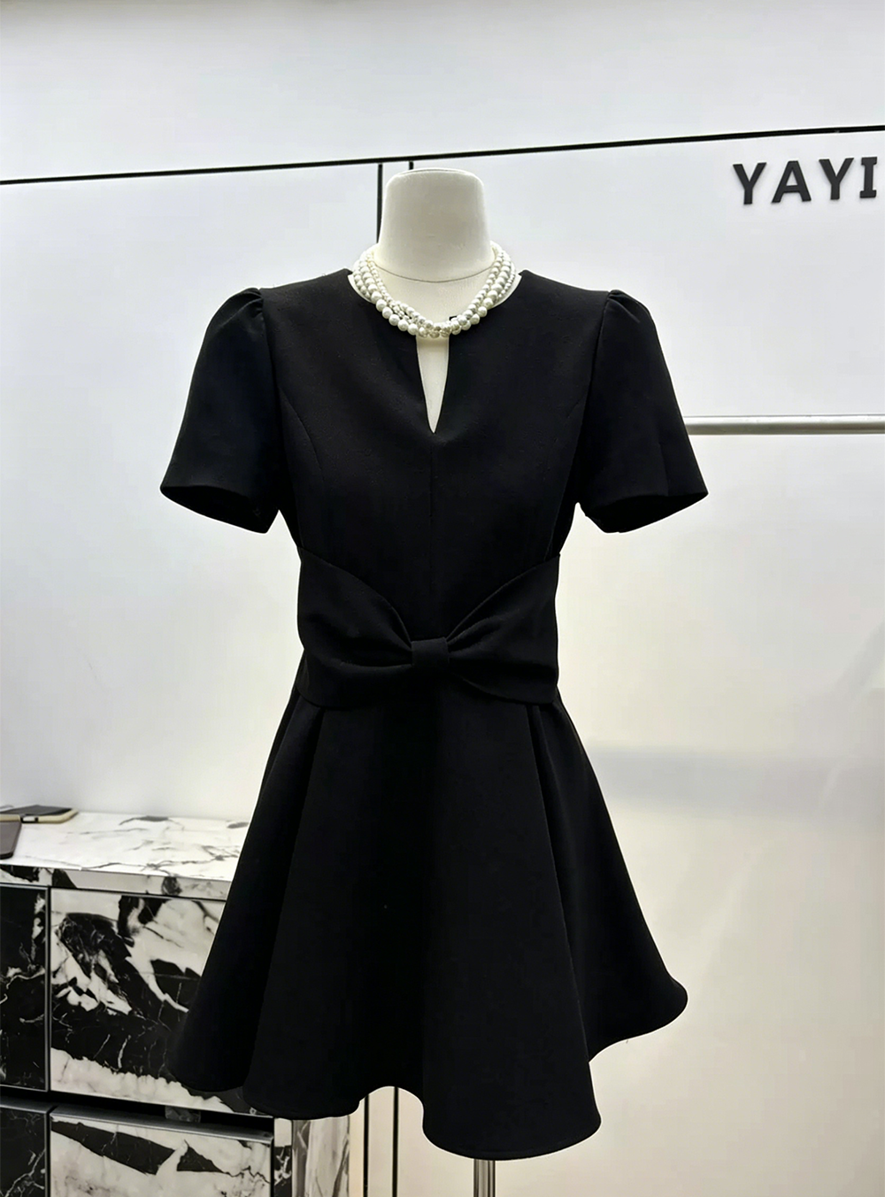 【dress】リボンミニワンピース　N3591