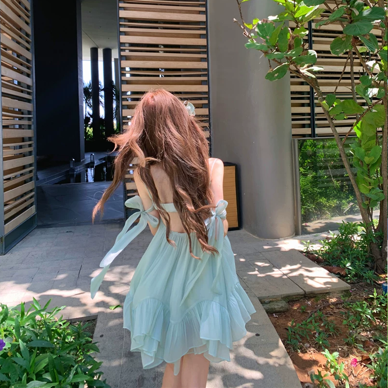 【dress】バックオーポンキャミワンピース Q8448