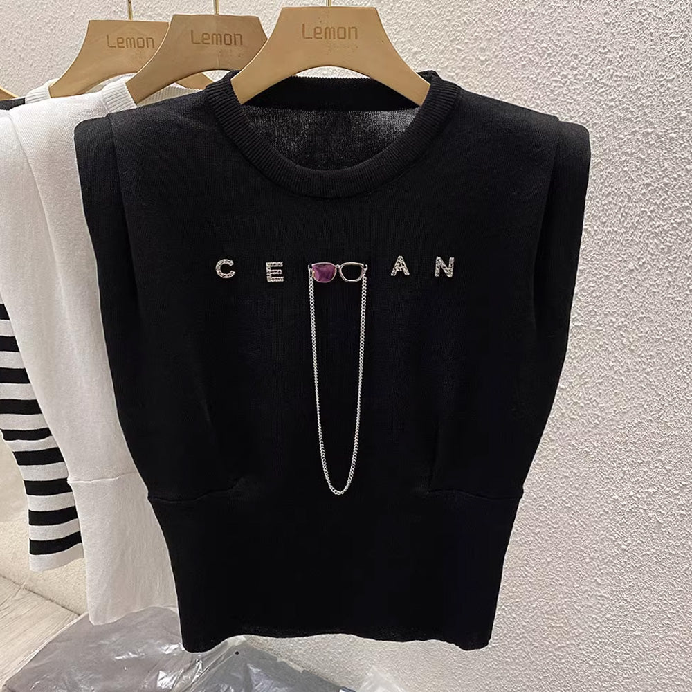 【tops】ラウンドネックタンクトップF7670