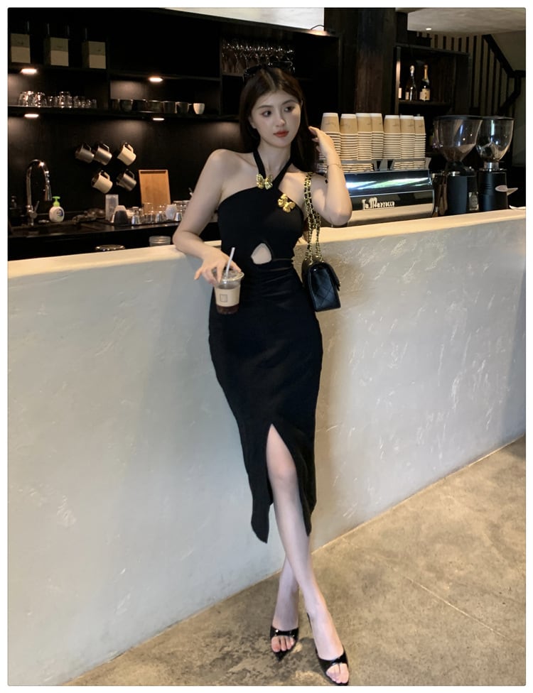【dress】ホルターネックワンピース　M25209