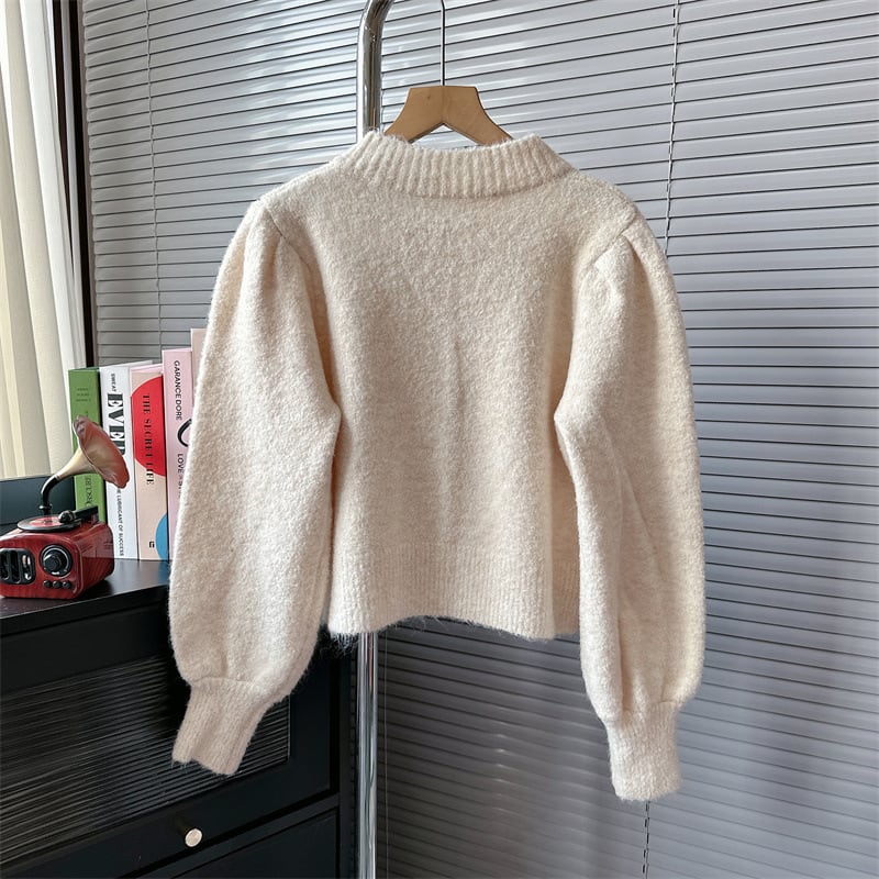 【tops】クルーネックニットセーター　M18955