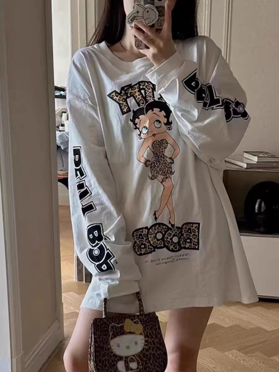 【tops】キャラクター長袖TシャツG23727