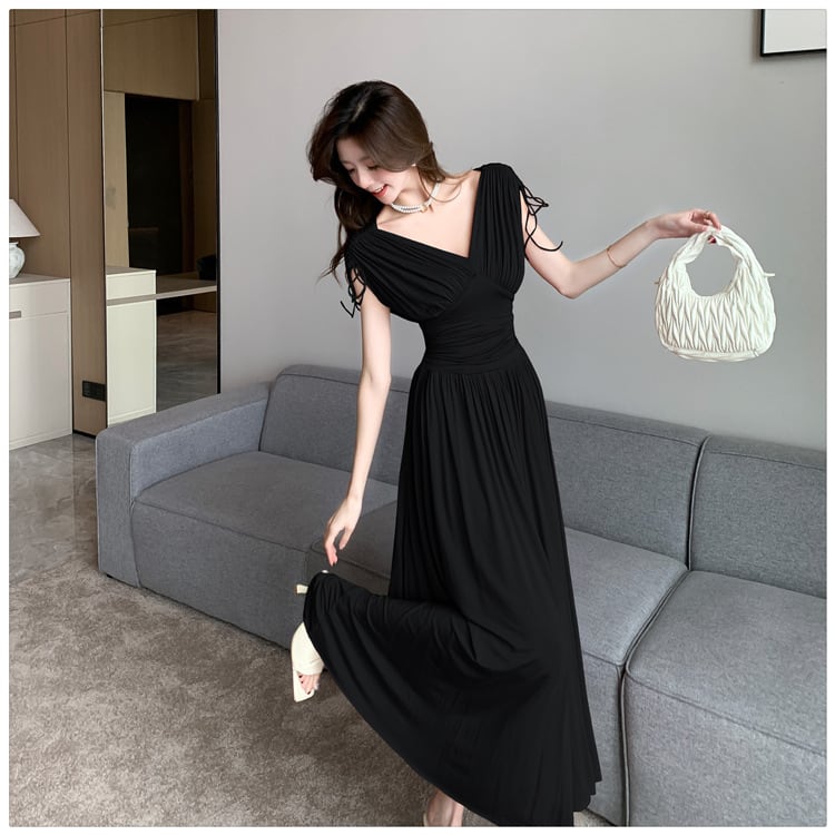 【dress】Vネックワンピース　M24966