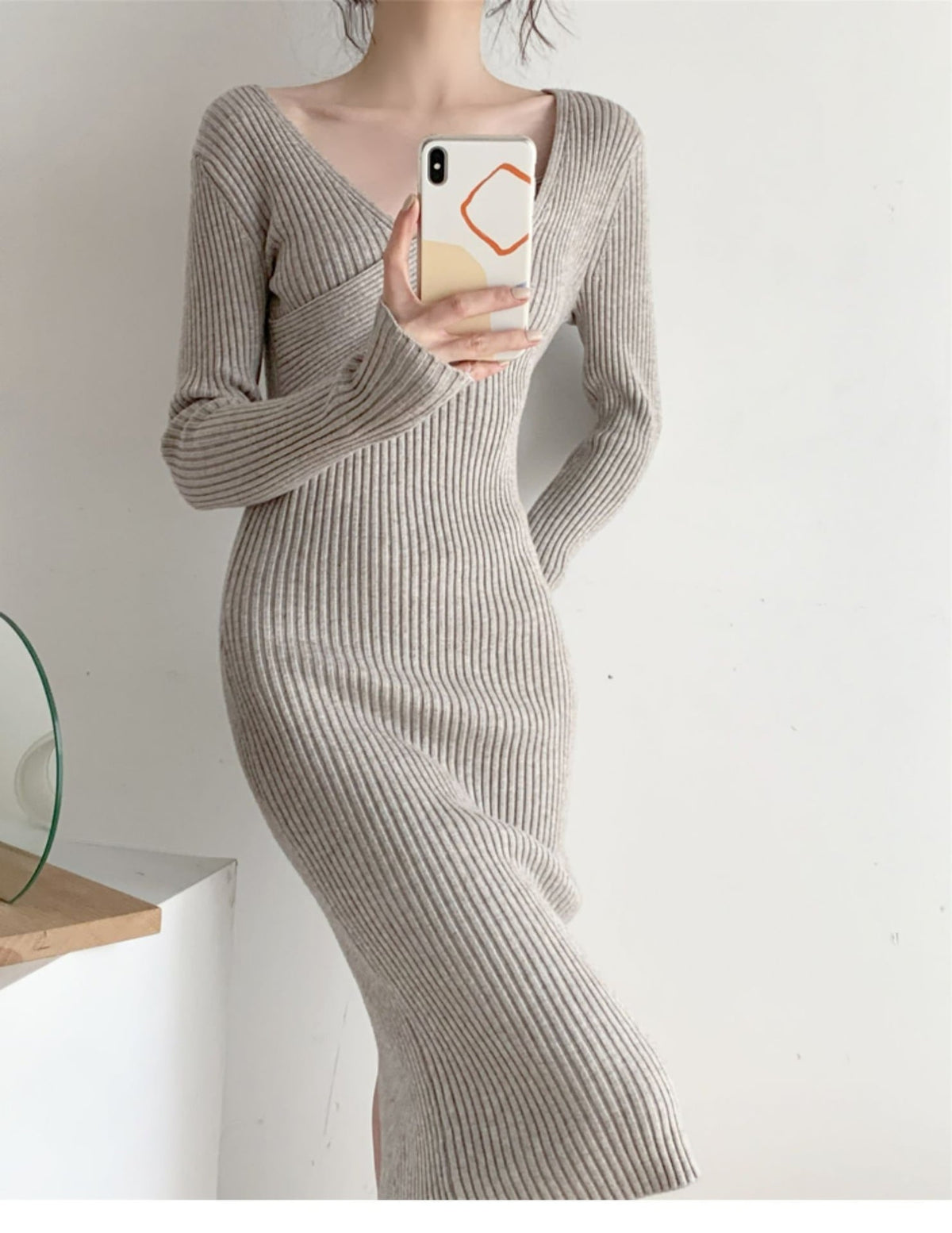 【dress】ニットワンピース　M19036