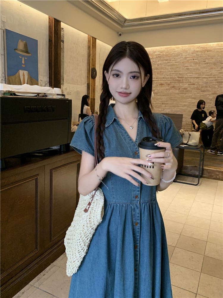 【dress】デニムワンピース　M24032