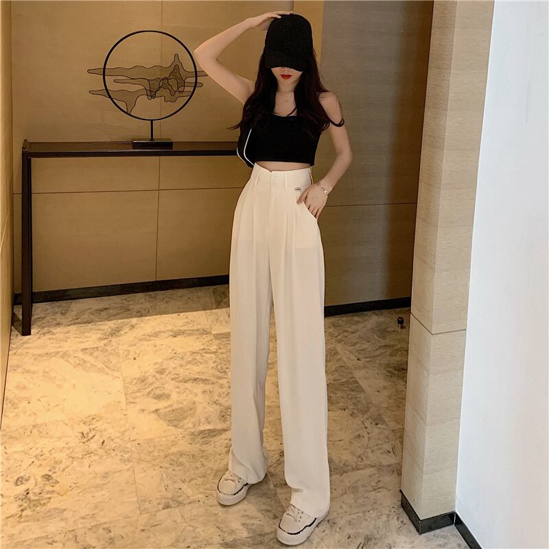 【bottoms】合わせやすいルーズハイウエストガウチョパンツ3色