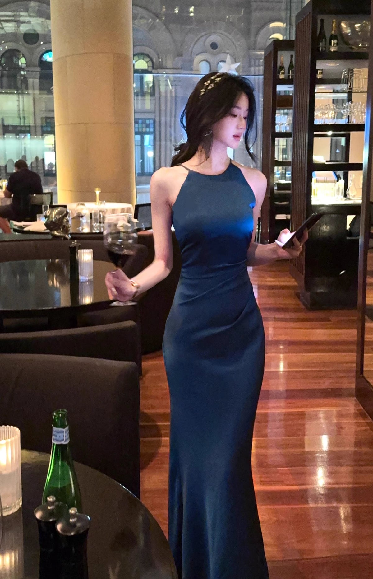 【dress】ホルターネックワンピース　M32558