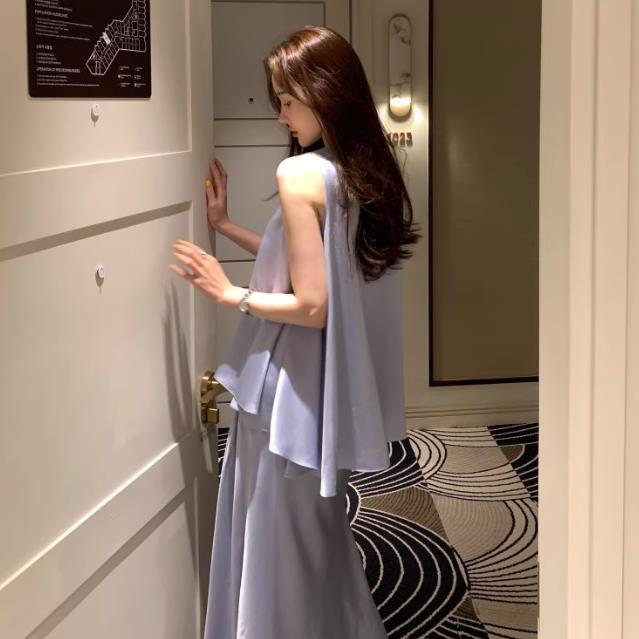 【set】イレギュラータンクトップ+スカート２点セットF7417