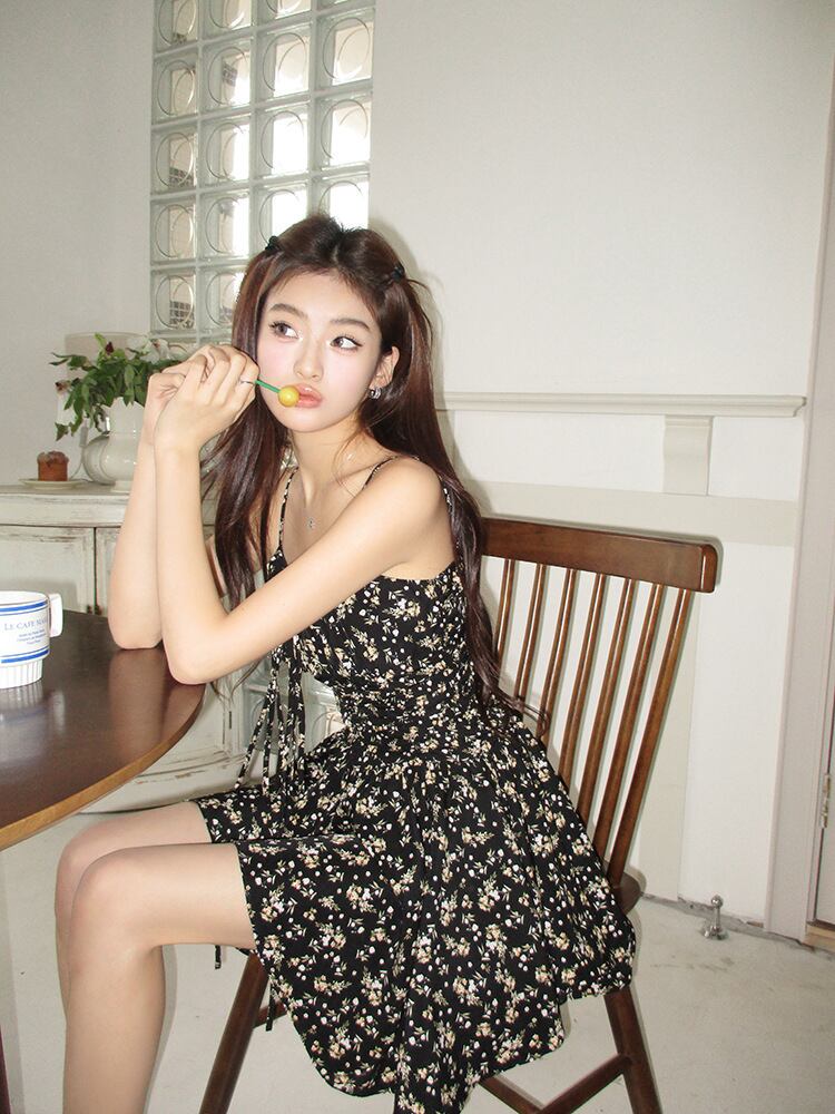 【dress】花柄キャミワンピース　M25115