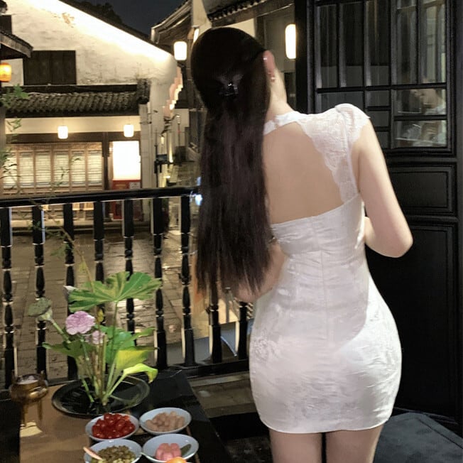 【dress】レースデートワンピース　M25005