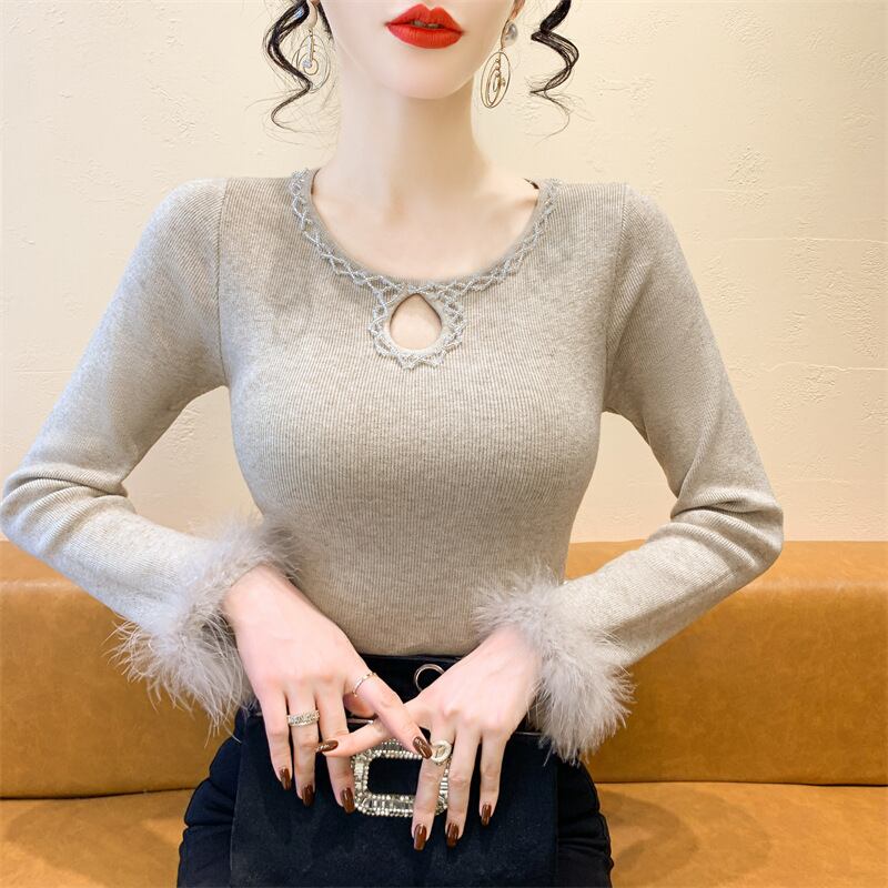 【tops】ファーニットトップス　M28219
