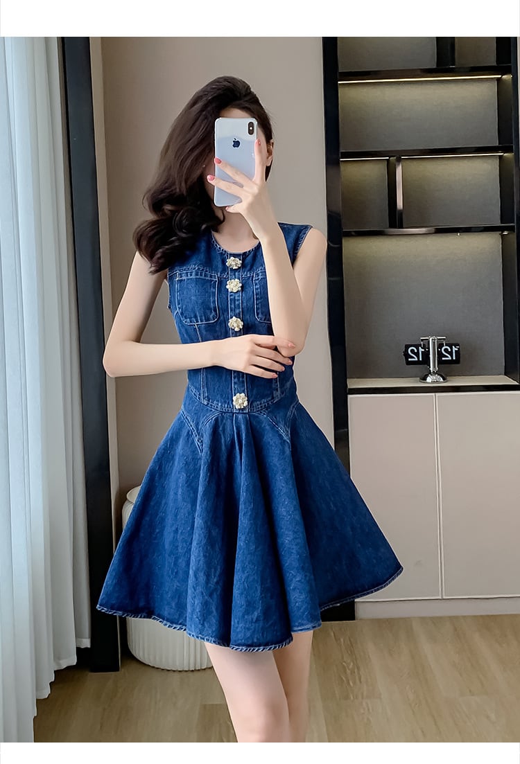 【dress】デニムワンピース　M24566