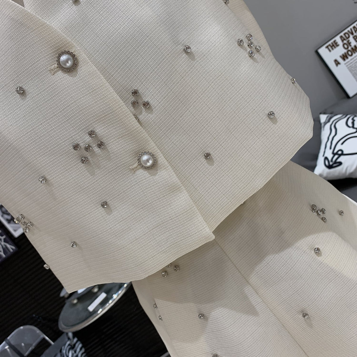 【set】ビジュージャケット×ショートパンツセット　M24490
