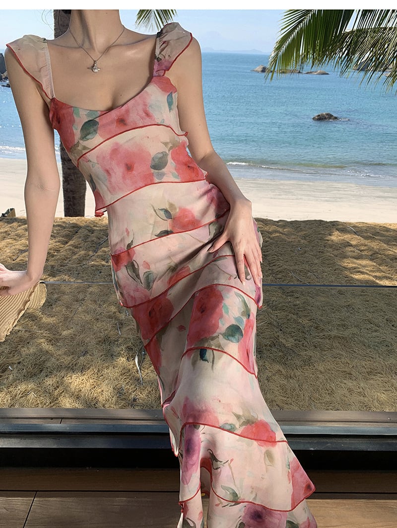 【dress】プリントキャミワンピース　M30177