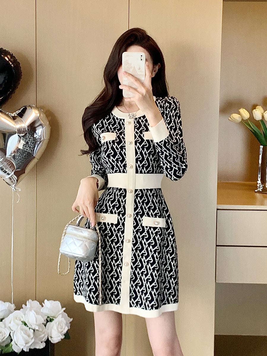 【dress】ニットワンピース　M28360